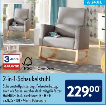 Aldi Nord 2in1 Schaukelstuhl Angebot