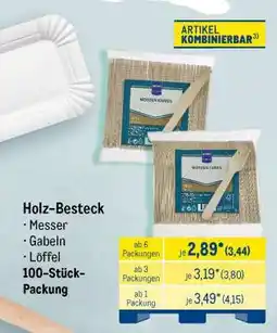 METRO Holz-Besteck Angebot