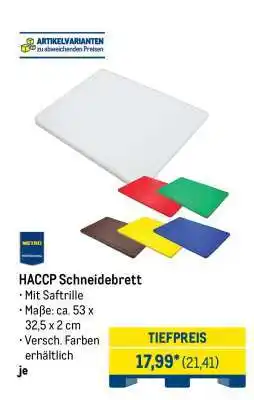 METRO HACCP Schneidebrett Angebot
