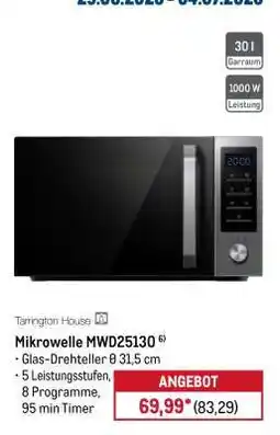 METRO Mikrowelle MWD25130 Angebot
