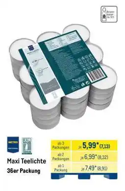METRO Maxi-Teelichte Angebot