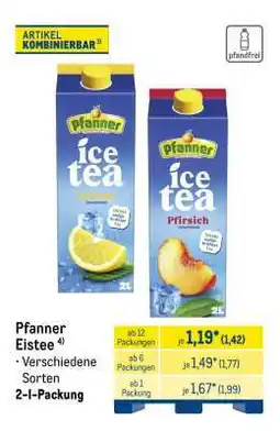 METRO Pfanner Eistee Angebot