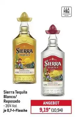 METRO Sierra Tequila Blanco/Reposado Angebot