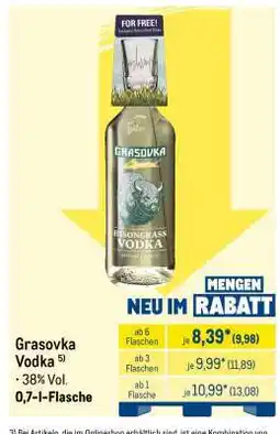 METRO Grasovka Vodka Angebot