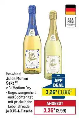 METRO Jules Mumm Sekt Angebot
