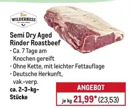 METRO True Wilderness Semi Dry Aged Rinder Roastbeef Angebot