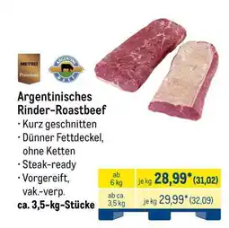 METRO Argentinisches Rinder-Roastbeef Angebot