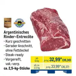 METRO Argentinisches Rinder-Entrecôte Angebot