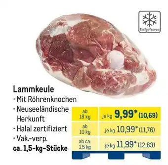 METRO Lammkeule Angebot