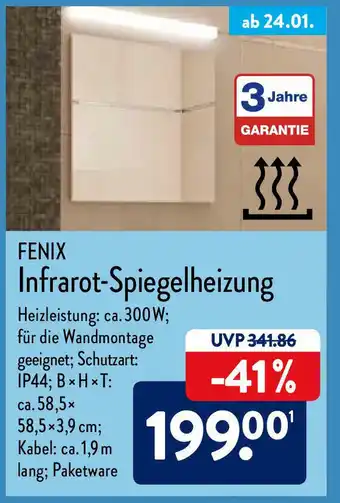 Aldi Nord Fenix Infrarot Spiegelheizung Angebot