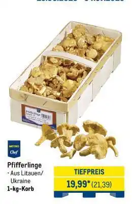 METRO Pfifferlinge Angebot