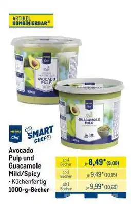 METRO Avocado Pulp und Guacamole Mild/Spicy Angebot
