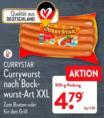 Aldi Nord Currystar Currywurst nach Bockwurst Art XXL 900g Angebot