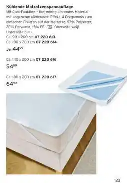 Tchibo Kühlende Matratzenspannauflage Angebot