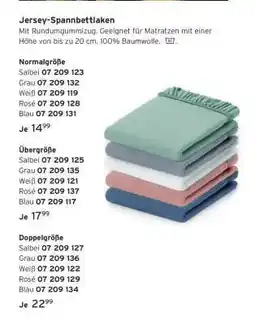 Tchibo Jersey- Spannbettlaken Angebot