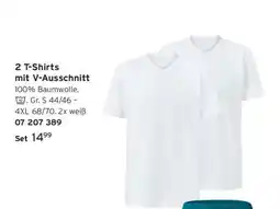 Tchibo 2 T-Shirts mit V-Ausschnitt Angebot