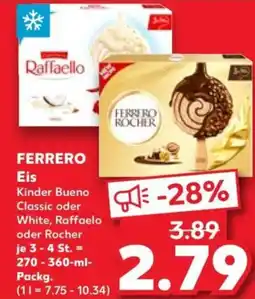 Kaufland FERRERO Eis Angebot