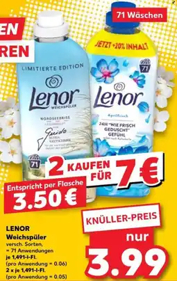 Kaufland LENOR Weichspüler Angebot
