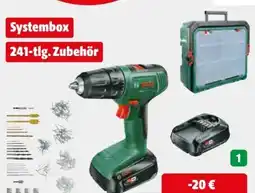 Hagebau Bosch Akku-Bohrschrauber-Set EasyDrill 18V-40 Angebot
