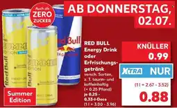 Kaufland RED BULL Energy Drink oder Erfrischungsgetränk Angebot