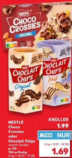 Kaufland NESTLÉ Choco Crossies oder Choclait Chips Angebot