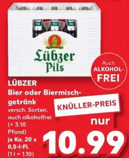 Kaufland LÜBZER Bier oder Biermischgetränk Angebot