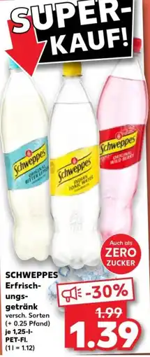 Kaufland SCHWEPPES Erfrischungsgetränk Angebot