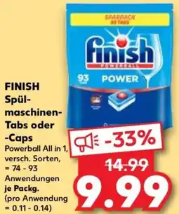 Kaufland FINISH Spülmaschinen Tabs oder Caps Angebot