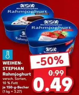 Kaufland WEIHENSTEPHAN Rahmjoghurt Angebot