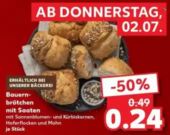 Kaufland Bauernbrötchen mit Saaten Angebot
