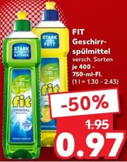 Kaufland FIT Geschirrspülmittel Angebot
