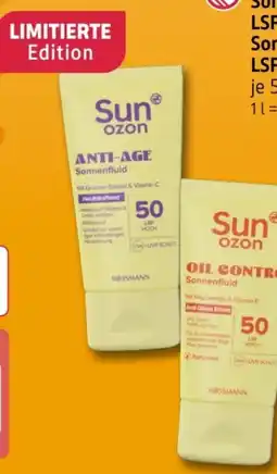 Rossmann Sunozon Sonnenfluid Oil Control LSF 50 Angebot