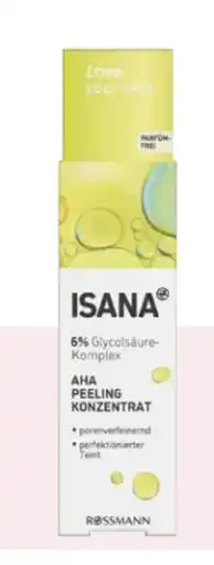 Rossmann Isana AHA Peeling Konzentrat Angebot