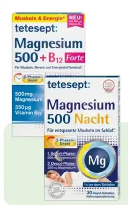Rossmann Tetesept Magnesium 500 + B12 Angebot