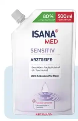 Rossmann Isana Med Arztseife Sensitiv Nachfüllbeutel Angebot