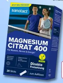 Rossmann Sanotact Magnesium Citrat 400 vegan Angebot
