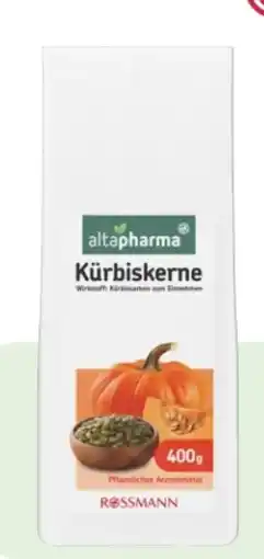 Rossmann Altapharma Kürbiskerne Angebot