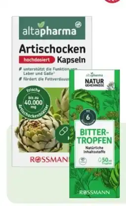 Rossmann Altapharma Artischocken-Kapseln Angebot