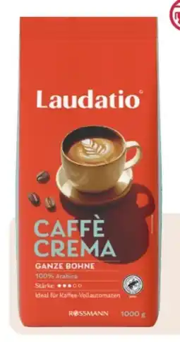 Rossmann Laudatio Ganze Bohne Caffè Crema Angebot