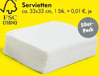 TEDi Servietten Angebot