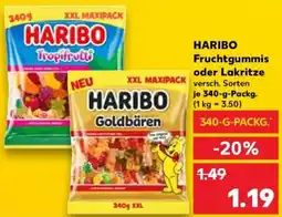 Kaufland HARIBO Fruchtgummis oder Lakritze Angebot