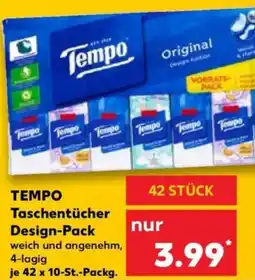 Kaufland TEMPO Taschentücher Design-Pack Angebot