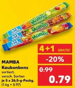 Kaufland MAMBA Kaubonbons Angebot