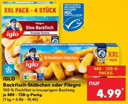 Kaufland IGLO Backfisch-Stäbchen oder Filegro Angebot