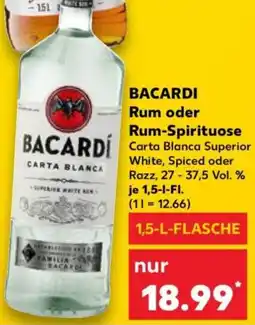 Kaufland BACARDI Rum oder Rum-Spirituose Angebot