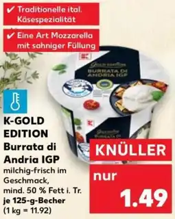 Kaufland K-GOLD EDITION Burrata di Andria IGP Angebot