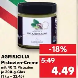Kaufland AGRISICILIA Pistazien-Creme Angebot