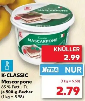 Kaufland K-CLASSIC Mascarpone Angebot