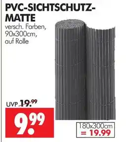 Wreesmann Pvc-sichtschutz-matte 90x300cm Angebot
