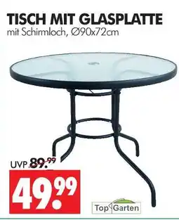 Wreesmann Top garden tisch mit glasplatte Angebot